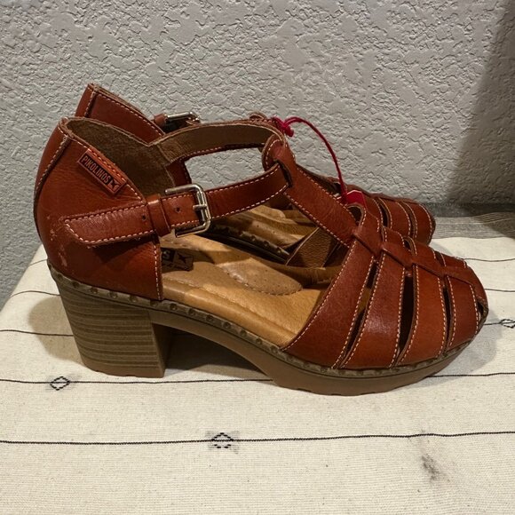 NWT Pikolinos Canarias Women's fisherman mid-heeled sandals EU 38 - Picture 3 of 6